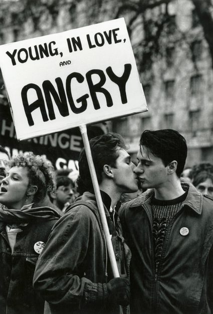 Pam Isherwood, Stop Clause 28 march, Whitehall, London, 9 January 1988 © Bishopsgate Institute